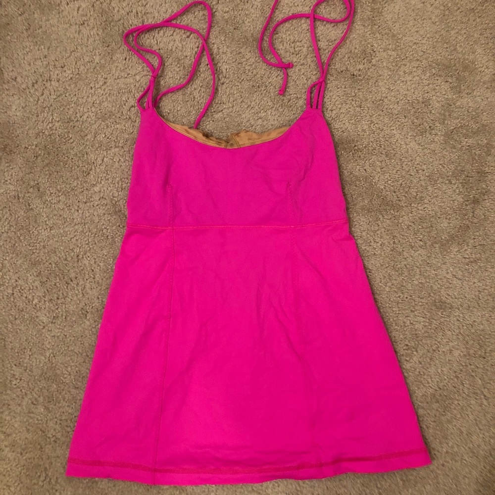 Hot Pink Open Back lululemon Top